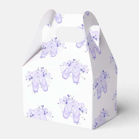 Ballotins Ballet violet Anniversaire Pointe Chaussures (Verso)