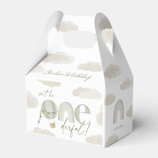 Ballotins Ballons à air chaud impeccable Sage Green 1er anni (Arrière)