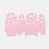 Ballotins Ballons blancs sur Pastel Pink (Déplié)