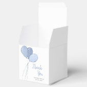 Ballotins Ballons Bleus mignons Merci Baby shower (Ouvert)