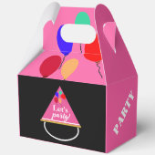 Ballotins Ballons d'anniversaire Géométrique Or rose (Verso)