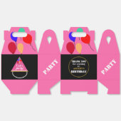 Ballotins Ballons d'anniversaire Géométrique Or rose (Déplié)