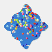 Ballotins Ballons de fête flottant dans le ciel bleu (Déplié)