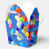 Ballotins Ballons de fête flottant dans le ciel bleu (Ouvert)