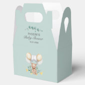 Ballotins Ballons d'ours et Baby shower de garçon Eucalyptus (Ouvert)