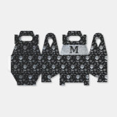 Ballotins Ballons en zinc d'argent vapeur Monogramme Gable (Déplié)