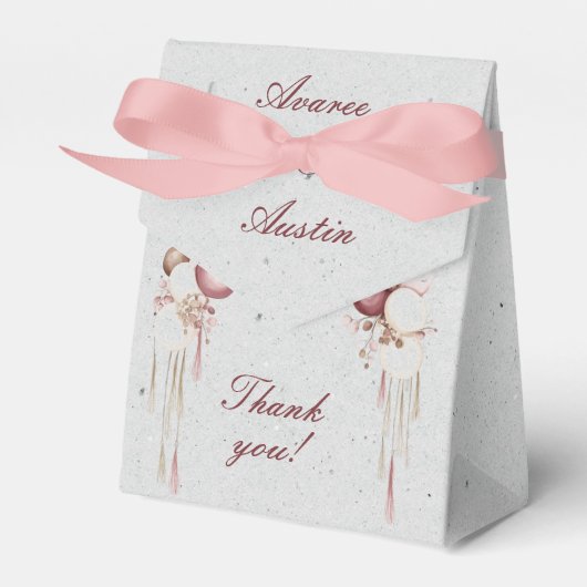 Ballotins Ballons et lanternes bordeaux et blancs sur gris (Verso)