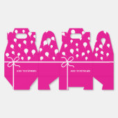 Ballotins Ballons Et Rubans De Partie Rose Chaud Sur Mesure (Déplié)