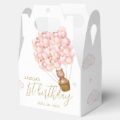 Ballotins Ballons roses Teddy Bear Anniversaire (Ouvert)