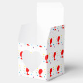 Ballotins Ballons rouges avec motif confetti coloré (Ouvert)