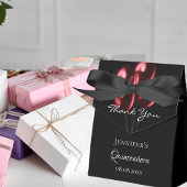 Ballotins Ballons rouges noirs de Quinceanera