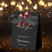 Ballotins Ballons rouges noirs de Quinceanera