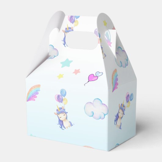 Ballotins Ballons Unicorne arc-en-ciel fête d'anniversaire (Arrière)