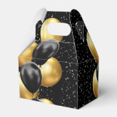 Ballotins Balloon Noir Or Chic Merci Anniversaire (Arrière)