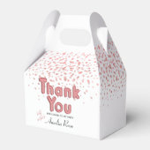 Ballotins Balloon rose fille Texte Confetti Merci (Arrière)