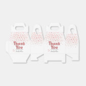 Ballotins Balloon rose fille Texte Confetti Merci (Déplié)