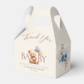 Ballotins Balloons Ours Teddy Boho Bleu Rose Floral (Verso)