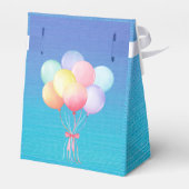 Ballotins Balloons Pastel, Baby shower de Merci Turquoise (Arrière)