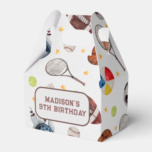 Ballotins Ballotin Anniversaire de enfant sportif (Verso)