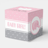 Ballotins Ballotin baby shower avec éléphant 2" x 2" - Fille (Arrière)