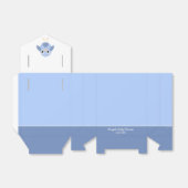 Ballotins Ballotin Baby shower bébé bleu oiseaux (Déplié)