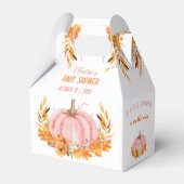 Ballotins Ballotin Baby shower de Citrouille de chute rose (Verso)