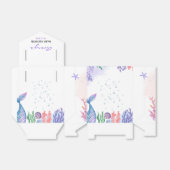 Ballotins Ballotin Baby shower de sirène aquarelle (Déplié)