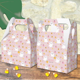 Ballotins Ballotin Baby shower d'Halloween rose Fantômes