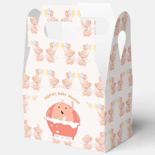 Ballotins Ballotin Baby shower éléphant (Ouvrir)