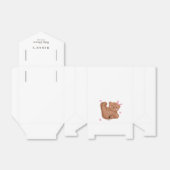 Ballotins Ballotin Baby shower fille ours mignonne (Déplié)