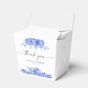 Ballotins Ballotin Baby shower Floral Porcelaine Bleue