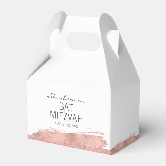 Ballotins Ballotin Bat mitzvah rose Gold Brushstroke (Verso)