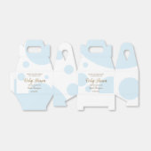 Ballotins Ballotin bébé bleu et blanc personnalisé (Déplié)