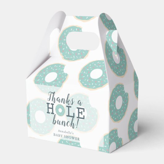 Ballotins Ballotin cadeau Baby shower de Merci de Donut vert (Verso)