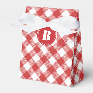 Ballotins Ballotin Checkered de motif de guingan rouge