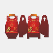 Ballotins Ballotin chinois rouge noeud année 2020 Gable (Déplié)