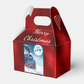 Ballotins Ballotin classique Père Noël Train Red Foil (Arrière)
