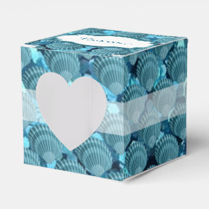 Ballotins Ballotin Coeur turquoise Sparkle Seashell