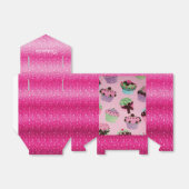 Ballotins Ballotin Cupcake Parties scintillant rose mignonne (Déplié)