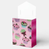 Ballotins Ballotin Cupcake Parties scintillant rose mignonne (Ouvert)