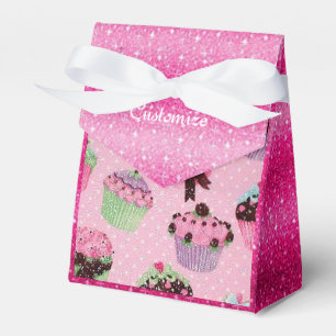 Ballotins Ballotin Cupcake Parties scintillant rose mignonne