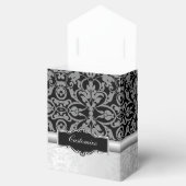 Ballotins Ballotin Damas Black & Silver personnalisé 3 (Ouvert)