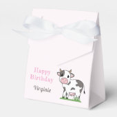 Ballotins Ballotin d'anniversaire avec une jolie vache (Verso)