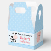 Ballotins Ballotin d'anniversaire de ferme (boîte à gable) - (Ouvert)