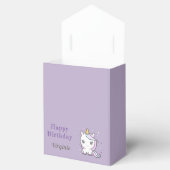 Ballotins Ballotin d'anniversaire violet avec une mignonne l (Ouvert)