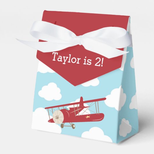 Ballotins Ballotin d'avion vintage (avion rouge) (Verso)