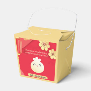 Ballotins Ballotin de Baby shower asiatique Red Little Dumpl