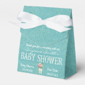 Ballotins Ballotin de Baby shower Blue Damask (Verso)