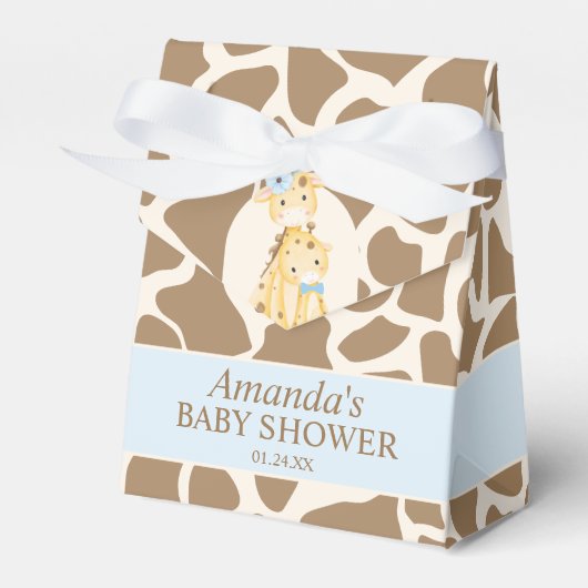 Ballotins Ballotin de Baby shower Boy Giraffe (Verso)
