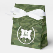 Ballotins Ballotin de Baby shower Camo Boy Vert (Verso)